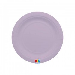 PIATTI DESSERT ECOLOR BIODEGRADABILI 18cm LILLA 25pz