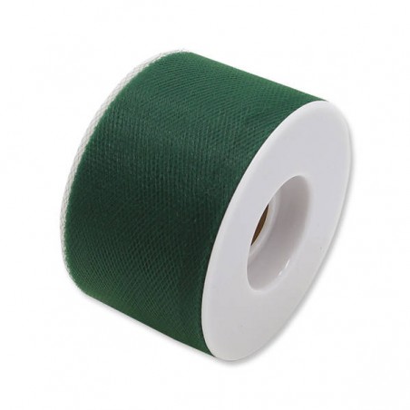 TULLE ROTOLO cm5x50mt VERDE FORESTA BIG