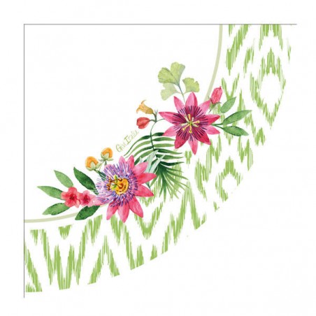 TOVAGLIOLI 33x33 PASSION FLOWERS 16pz