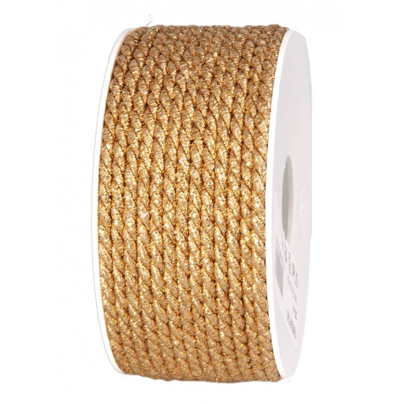 NASTRO CORDINO LUREX  mm4x25mt GOLD