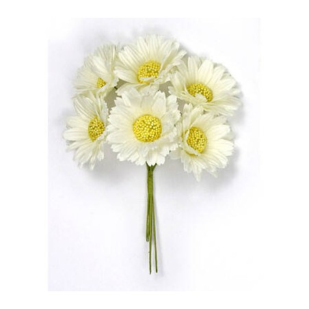 MARGHERITA IN TESSUTO ø5cm 6pz