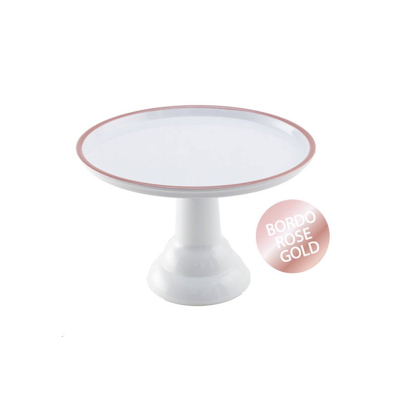 ALZATA MELAMINA BIANCA/ROSE GOLD ø30 H.20cm