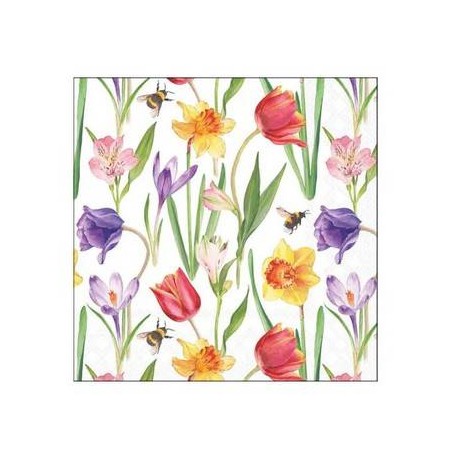 TOVAGLIOLI 25x25 FLOWERS SPRING 20pz