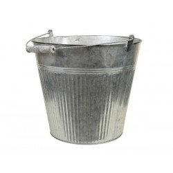 SECCHIELLO TONDO LATTA MANICO METALLO Ø31,5x28cm