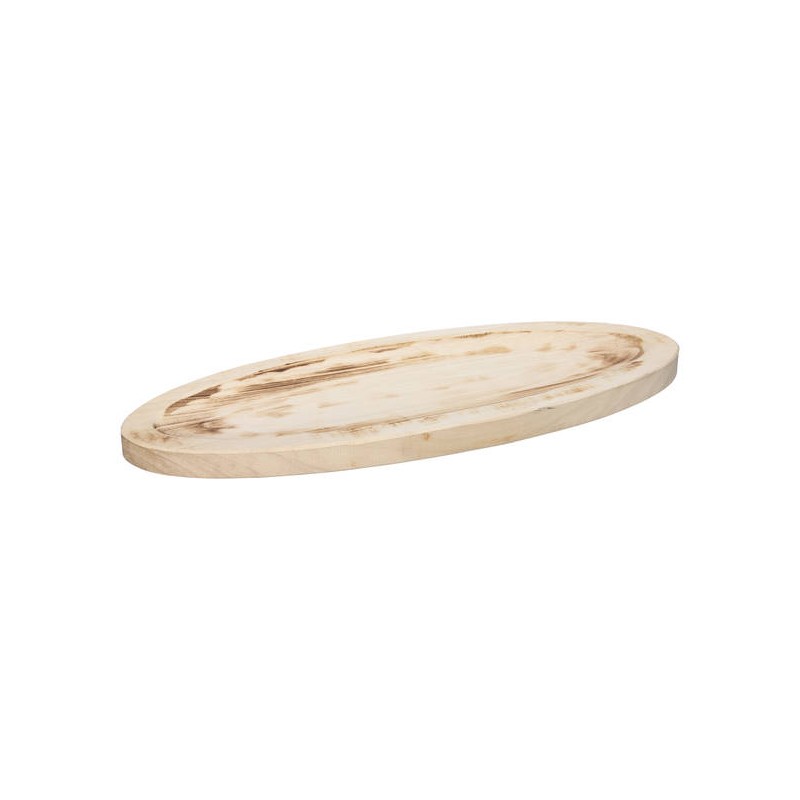 VASSOIO OVALE NATURAL LEGNO 40x16x2cm