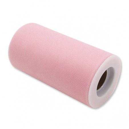 TULLE ROTOLO cm12,5x25mt ROSA BIG