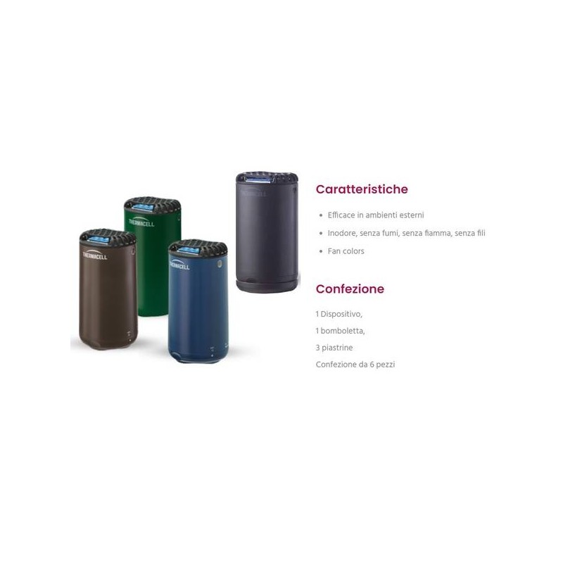 THERMACELL ANTI ZANZARE MINI HALO GRAFITE