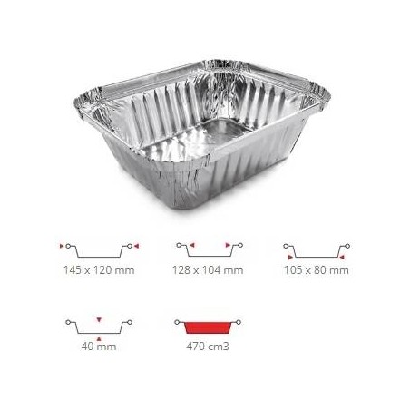 TEGLIA ALLUMINIO PRED. COP. 1 PRZ R28L 100PZ CONTITAL