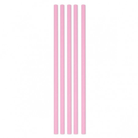 CANNUCCE ECOLOR IN CARTA ø0,5x20cm ROSA 50pz