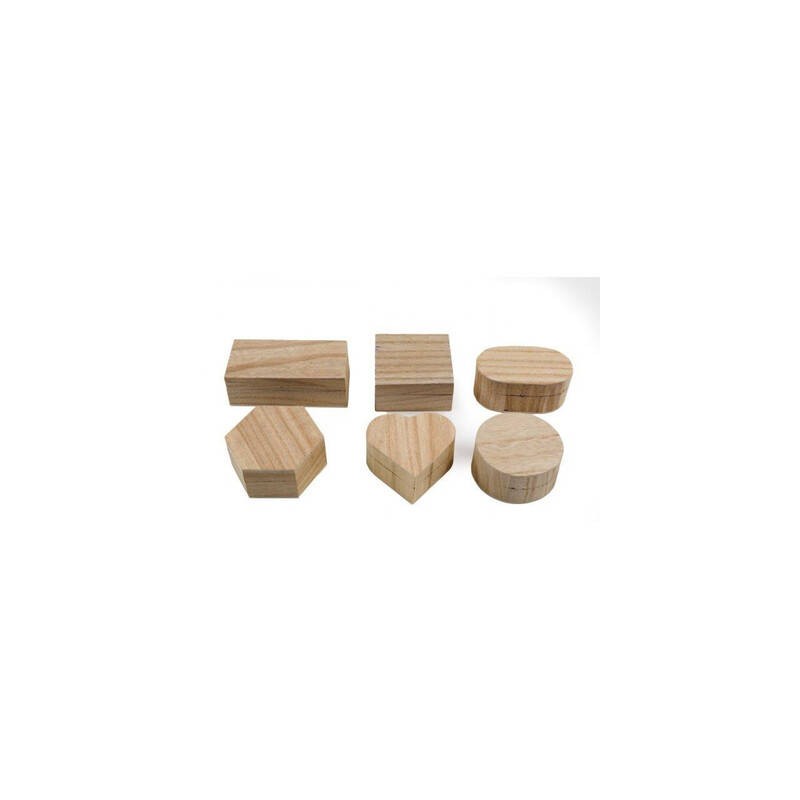 MINI BOX IN LEGNO 6x4x10cm FORME ASS.TE 1pz