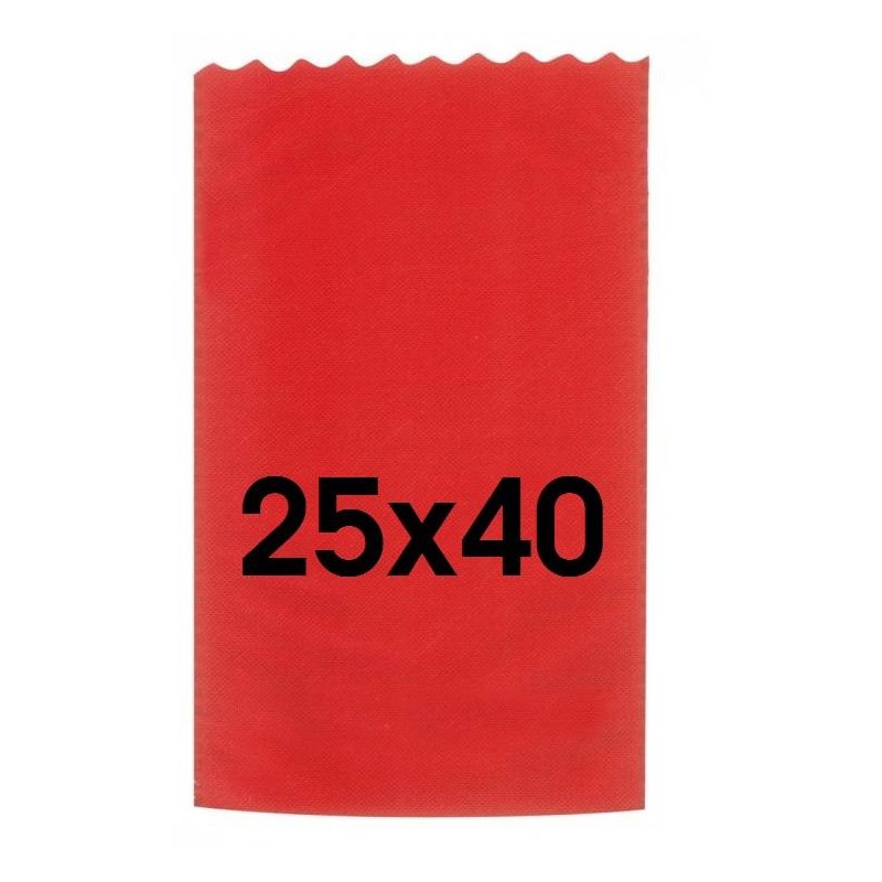 BUSTA REGALO TNT 25x40 12-ROSSO