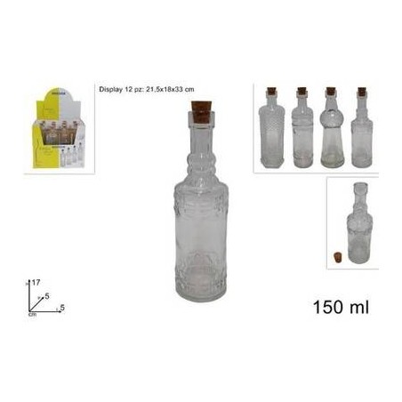 BOTTIGLIETTA C/TAPPO IN SUGHERO 150ml