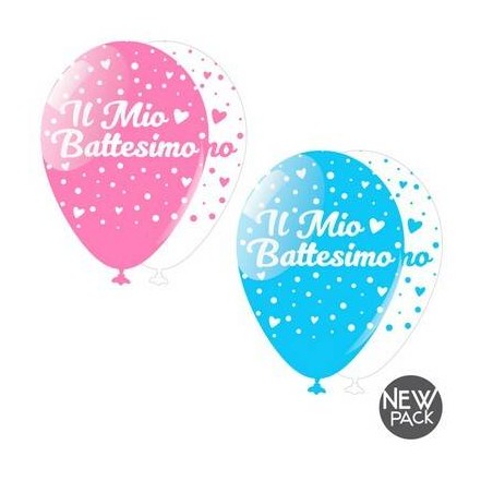 PALLONCINI IL MIO BATTESIMO LARGE ASS.TI 10pz