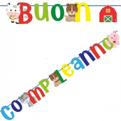 FESTONE BUON COMPLEANNO HAPPY FARM 3mt