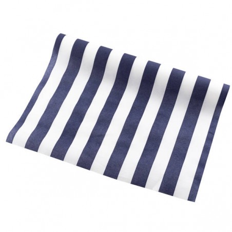 RUNNER AIRLAID 40x250cm RIGHE BLU