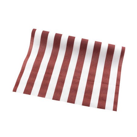 RUNNER AIRLAID 40x250cm RIGHE ROSSO