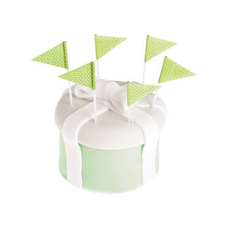 PARTY PICKS VERDE PISTACCHIO 10cm 25pz
