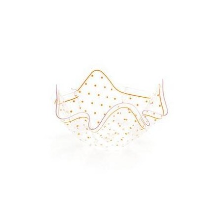 CIOTOLA TRASPARENTE DECORO POIS ARANCIO ø13 H.7