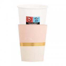 BICCHIERI 250cc E8 COVER BABY CHIC ROSA 8pz