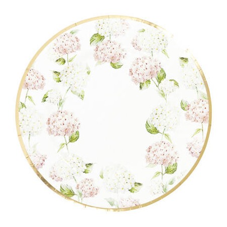 PIATTI PIANI MAXI 33cm GIARDINO DELLE ORTENSIE 6pz