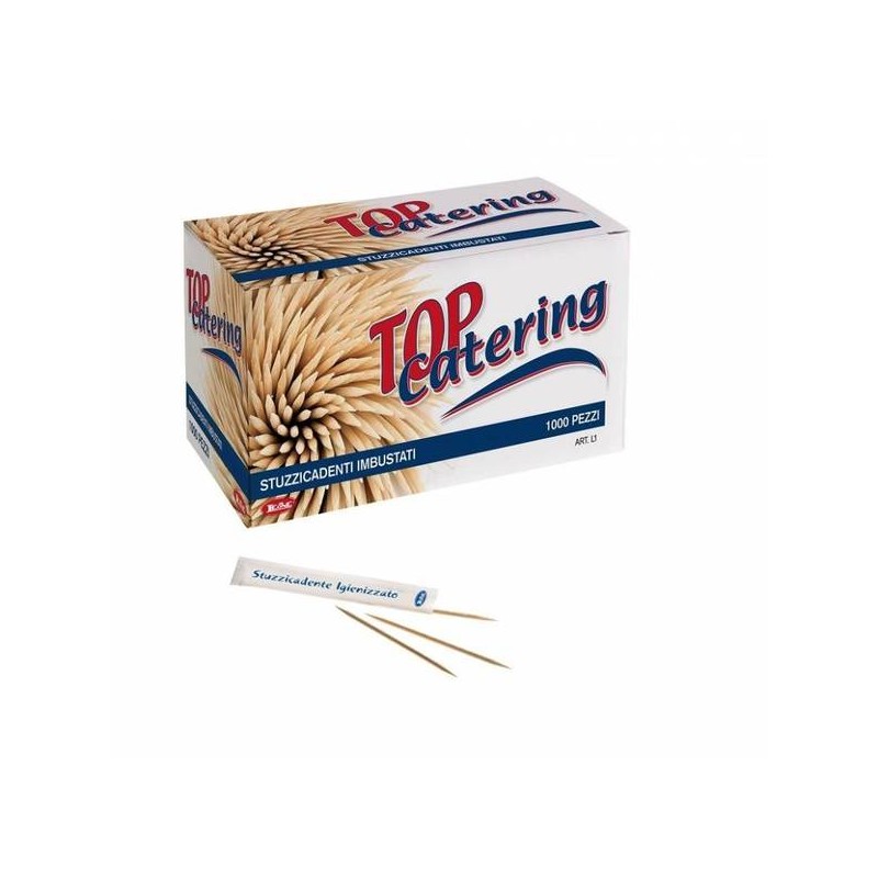 STUZZICADENTI 2 PUNTE IMBUSTATI SING. 1000pz LEO