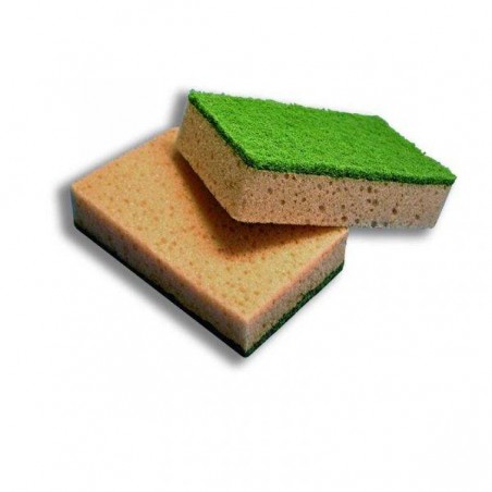 SPUGNA TABACCO + FIBRA ABRASIVA CONVERT80 CON ANTIBATTERICO 10pz ARIX