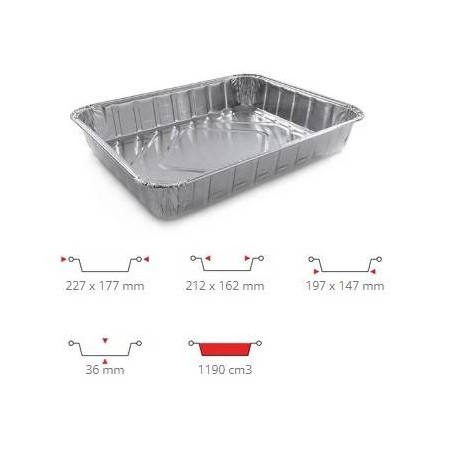 TEGLIA ALLUMINIO 4 prz 100PZ R11G CONTITAL