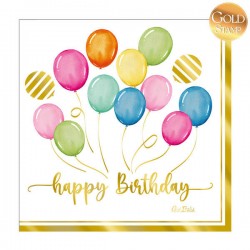TOVAGLIOLI 33x33 BIRTHDAY BALLOONS 16pz