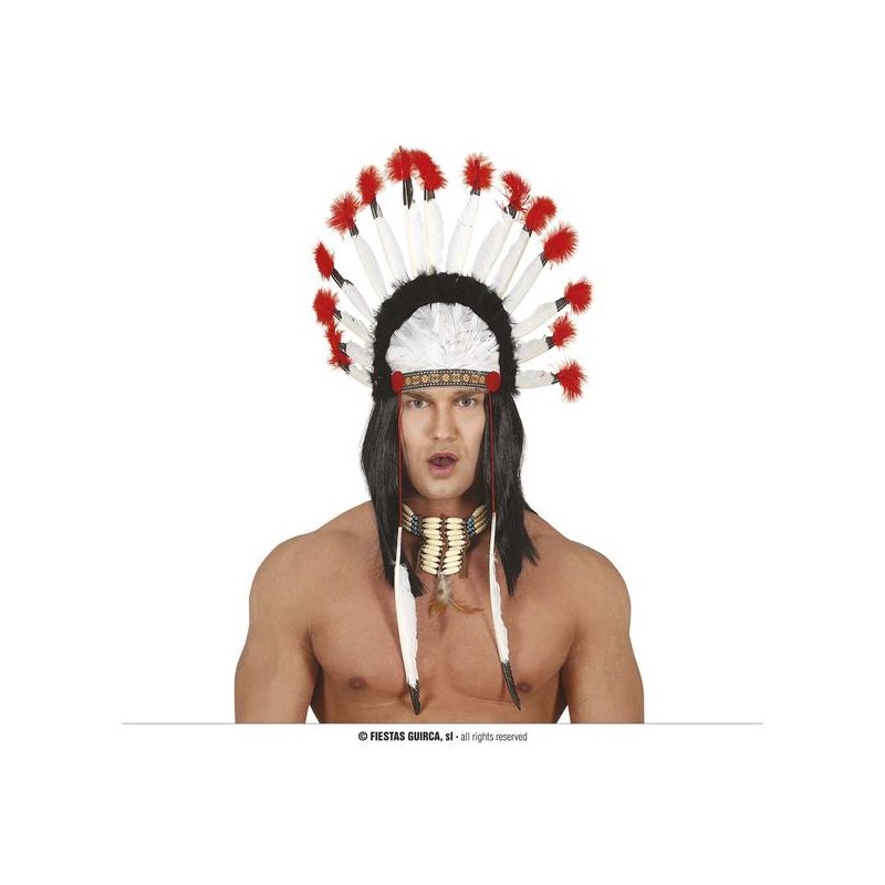 COPRICAPO INDIANO CON PIUME