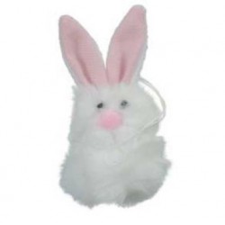 CONIGLIETTO WHITE DA APPENDERE 10cm 4pz