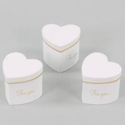 SCATOLA CUORE CARTA SCRITTA ORO