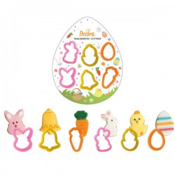 TAGLIAPASTA MINI EASTER PVC SET 6pz