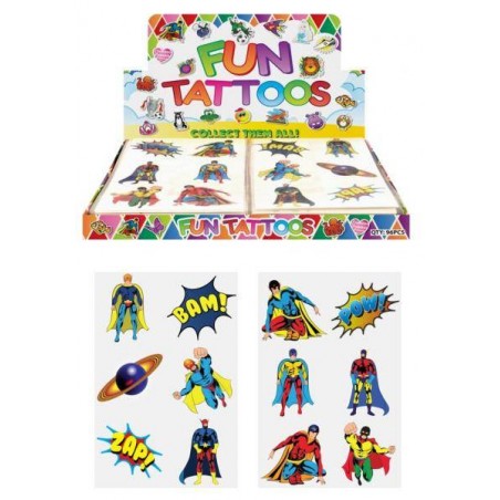 TATUAGGI SUPEREROI 12pz