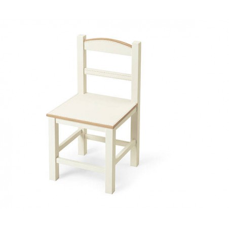 SEDIA LEGNO BIANCA 29x28,5x55cm