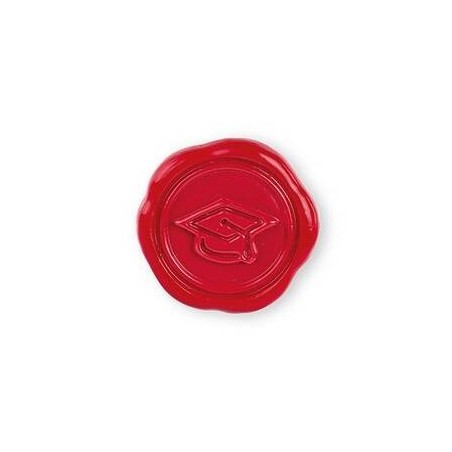 CERALACCA ROSSA LAUREA ADESIVA Ø3,5cm 12pz