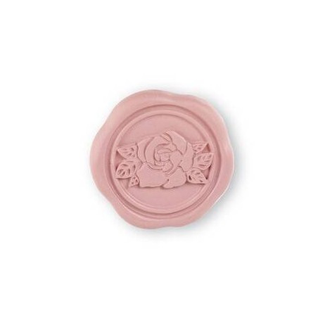 CERALACCA CIPRIA CON ROSA ADESIVA Ø3,5cm 12pz