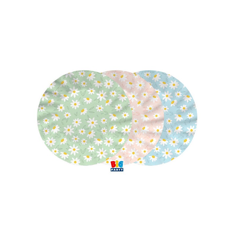 PIATTI PIANI ø25cm MIX DAISY 6pz