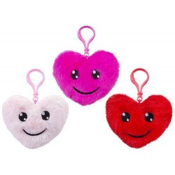 CUORICINO PELUCHE CON CLIP 12cm 1pz
