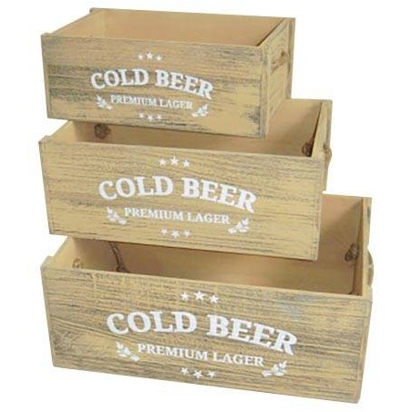 CASSETTA LEGNO COLD BEER 28x18x11cm CASL2342 1/3