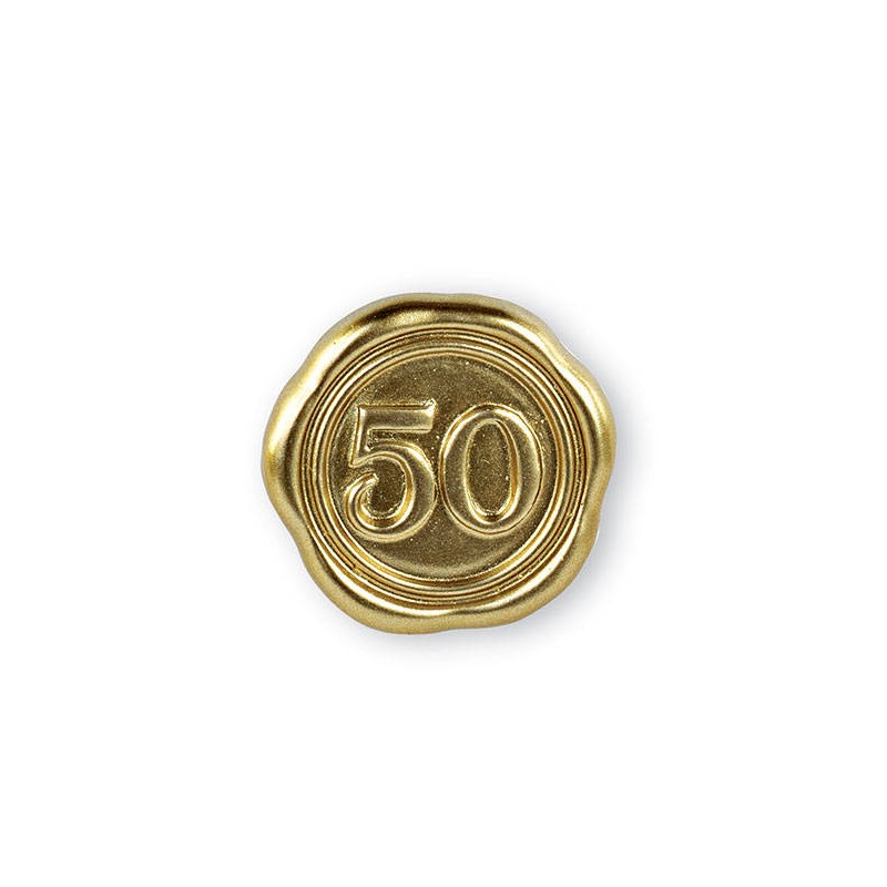 CERALACCA ORO N.50 ADESIVA Ø3,5cm 12pz