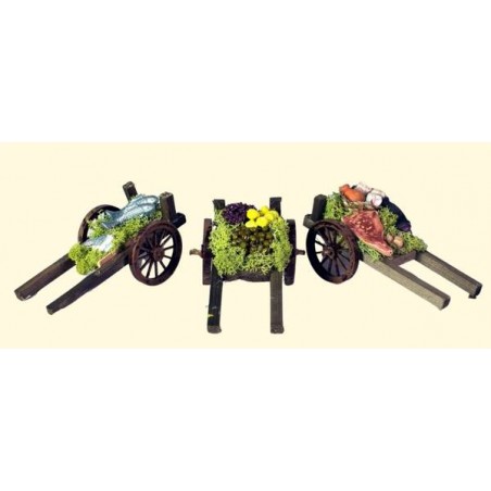 CARRETTO CON CARICO 6,5x12,5x6cm 3ass. 1PZ