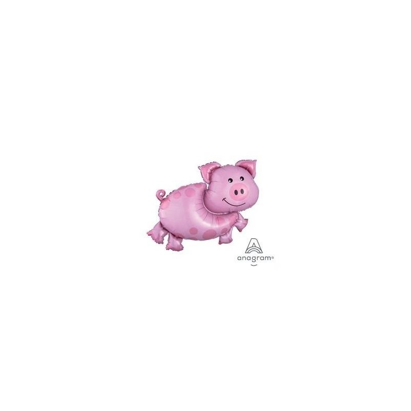 PALLONE MYLAR S/SHAPE PIG 89x64cm