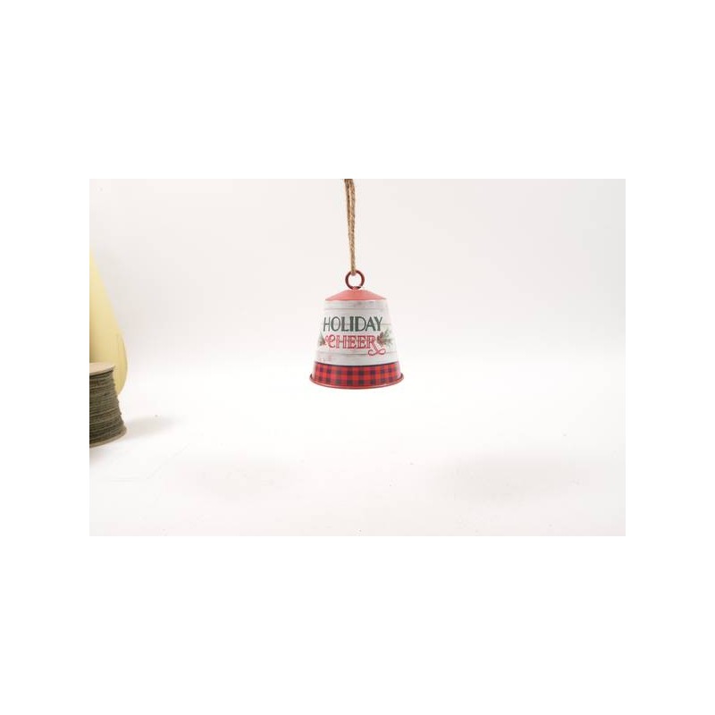 CAMPANA DECORATA IN METALLO H16x14cm