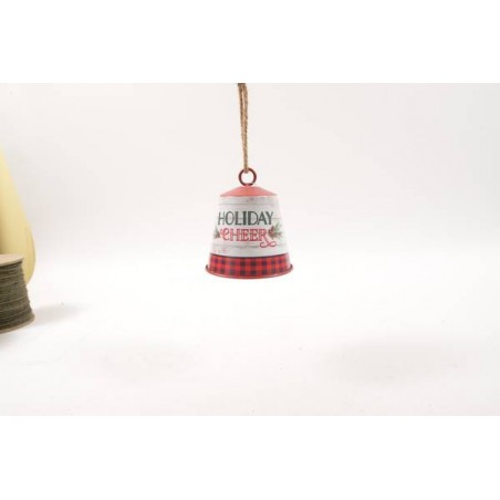 CAMPANA DECORATA IN METALLO H16x14cm