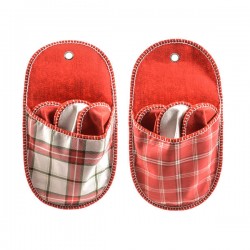 CIABATTONA PANNOLENCI CON 3PAIA PANTOFOLE 49x26cm