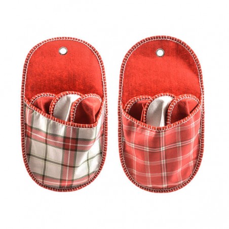 CIABATTONA PANNOLENCI CON 3PAIA PANTOFOLE 49x26cm