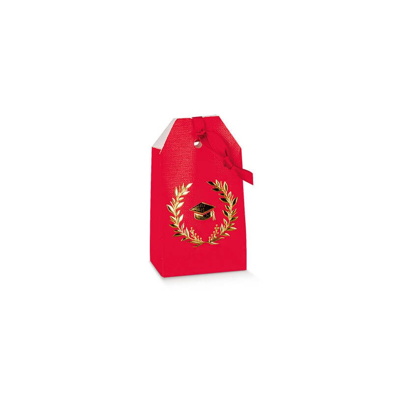 SCATOLA TAG 5,5x3x5x10cm ST.CALDO ALLORO ROSSO 10pz