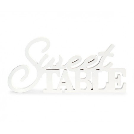 SCRITTA SWEET TABLE BIANCA LEGNO 55xh26cm