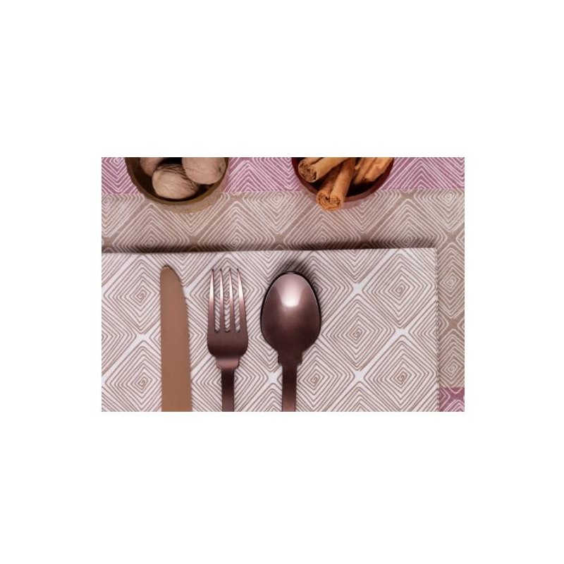 TOVAGLIOLI AIRLAID 40x40cm ETNIC CAFFè 50pz FATO