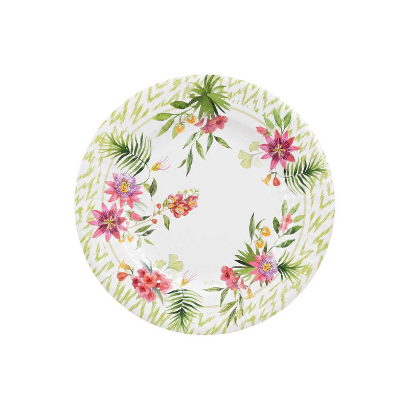 PIATTI PASSION FLOWER 27cm 8pz